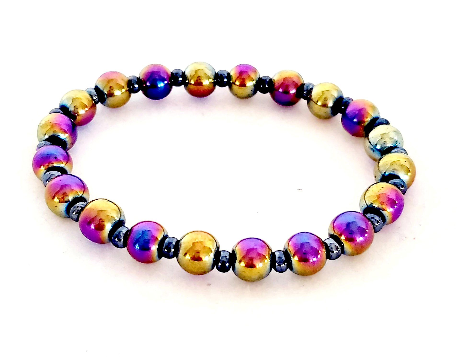 Natural Rainbow HEMATITE. Gemstone slave bracelet. by Tinna-Hand-Jewelry on  DeviantArt